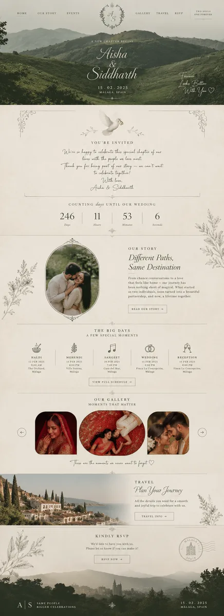 Website Invitations collection