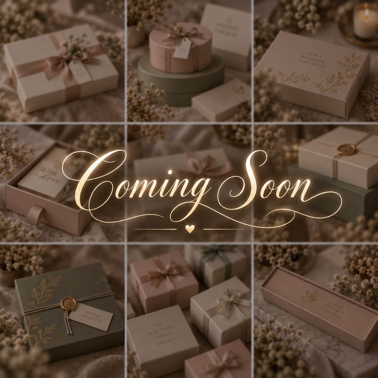 Green wedding gift box with gold ribbon